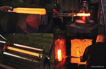 Forging Damascus Steel